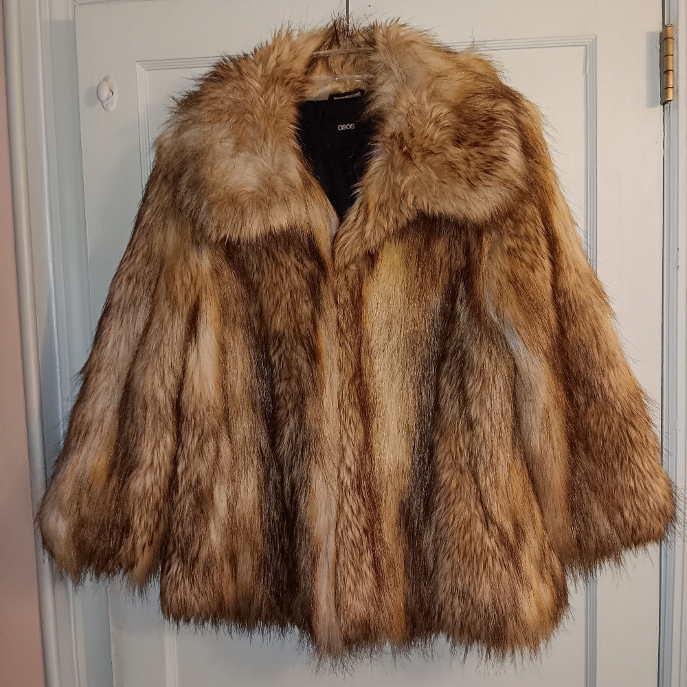 ASOS Faux Fur Jacket Size 6